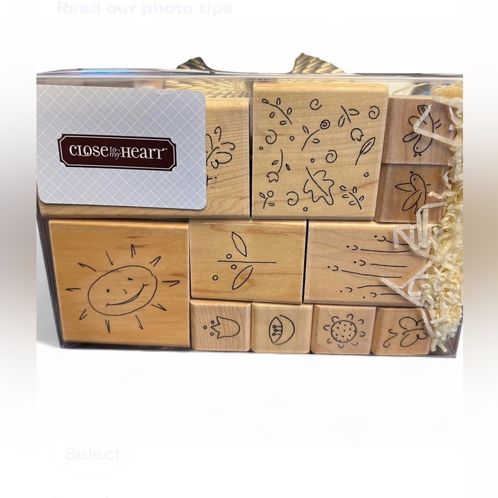 ✨NWOT Close To My Heart Wooden Stamp Set - LITTLE THINGS MATTER